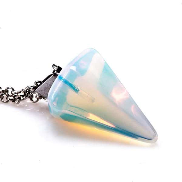 Hexagon Crystal Pendulum Necklace