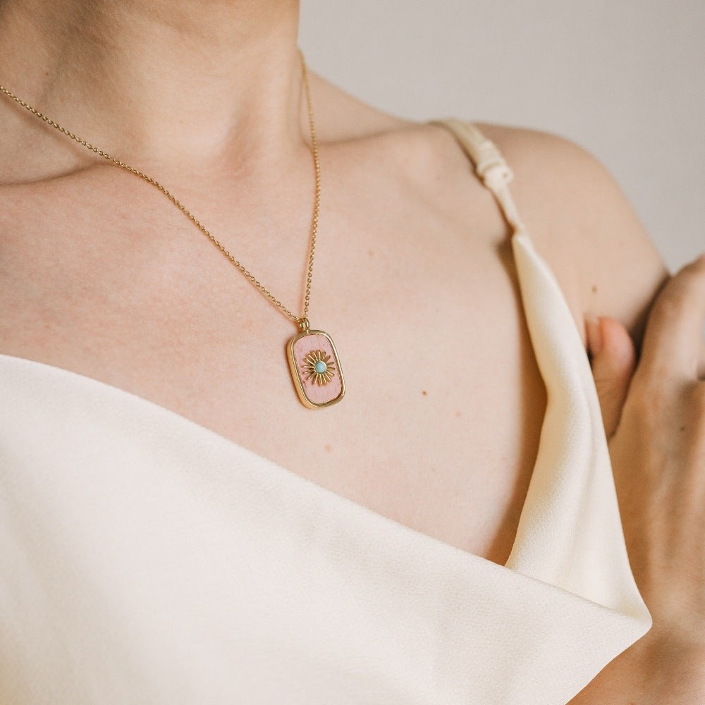 Crystal Sunflower Necklace