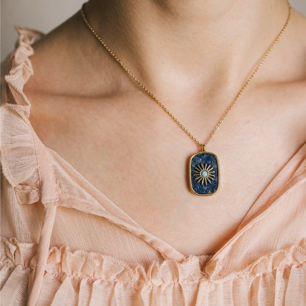 Crystal Sunflower Necklace