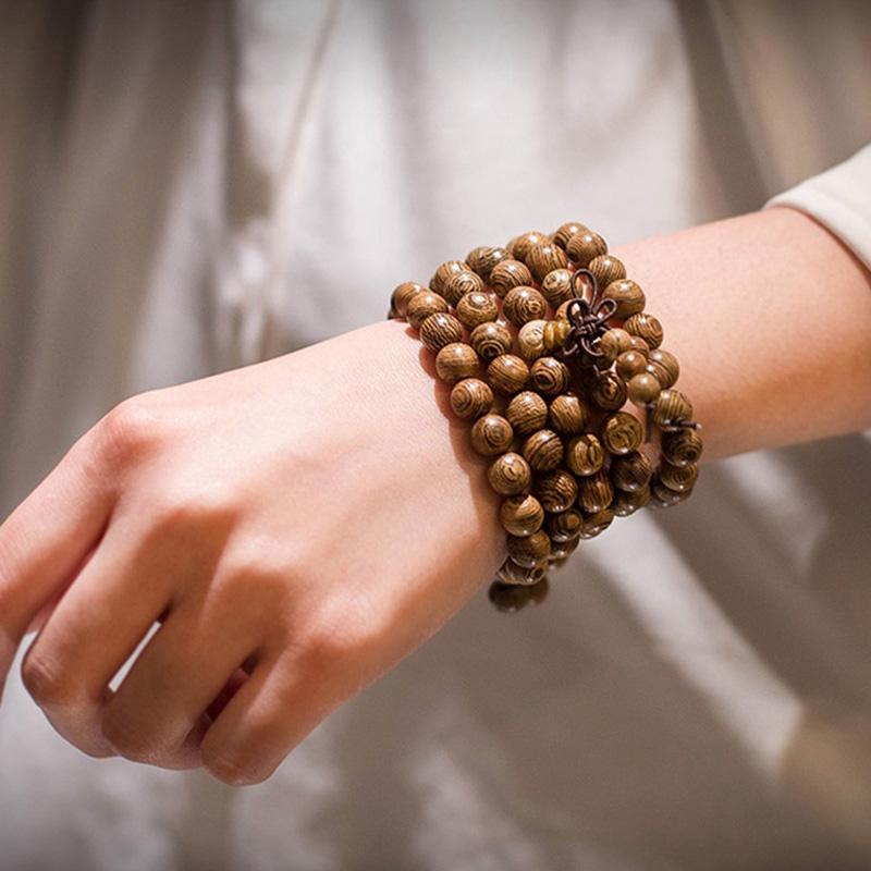 Wood Charm Mala