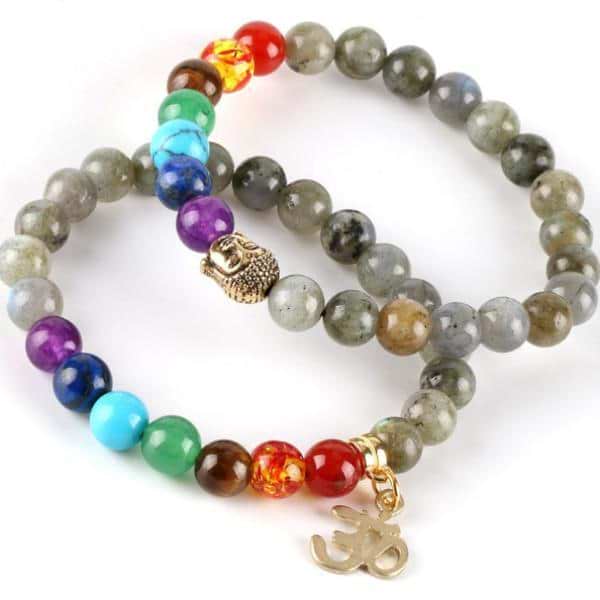 7 Chakra Labradorite Bracelet