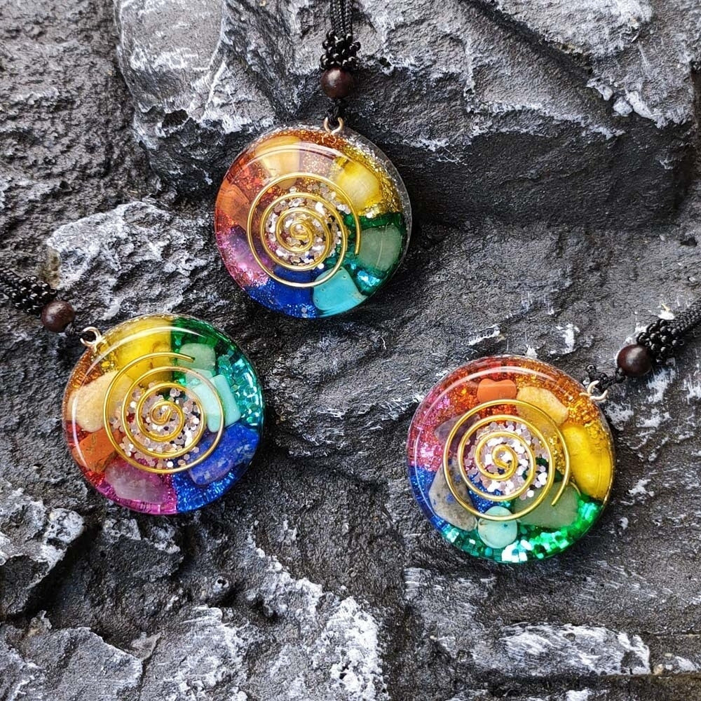 Chakra Talisman with Orgonite Pendant �Control How You React to Life