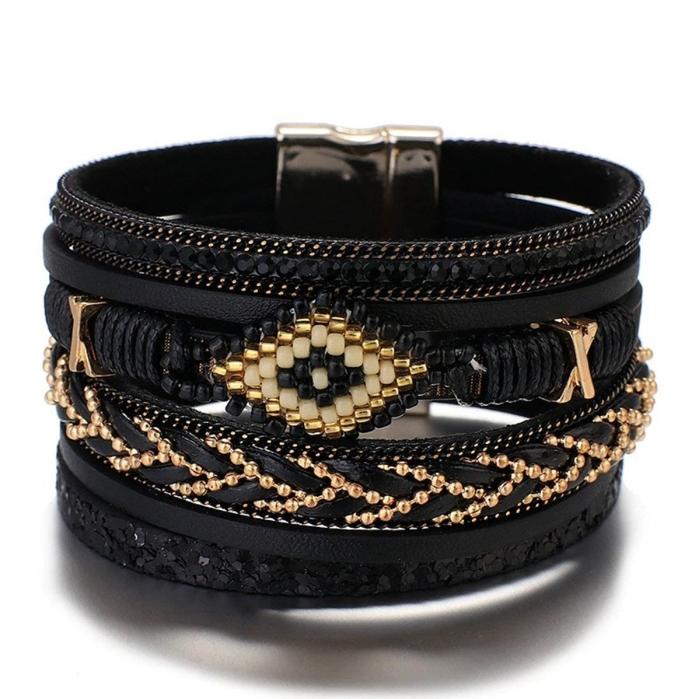 Bohemian Charm Evil Eye Bracelet