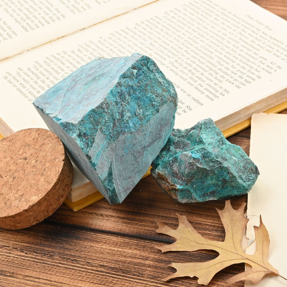 Tucson Findings - Natural Blue Raw Chrysocolla Stones