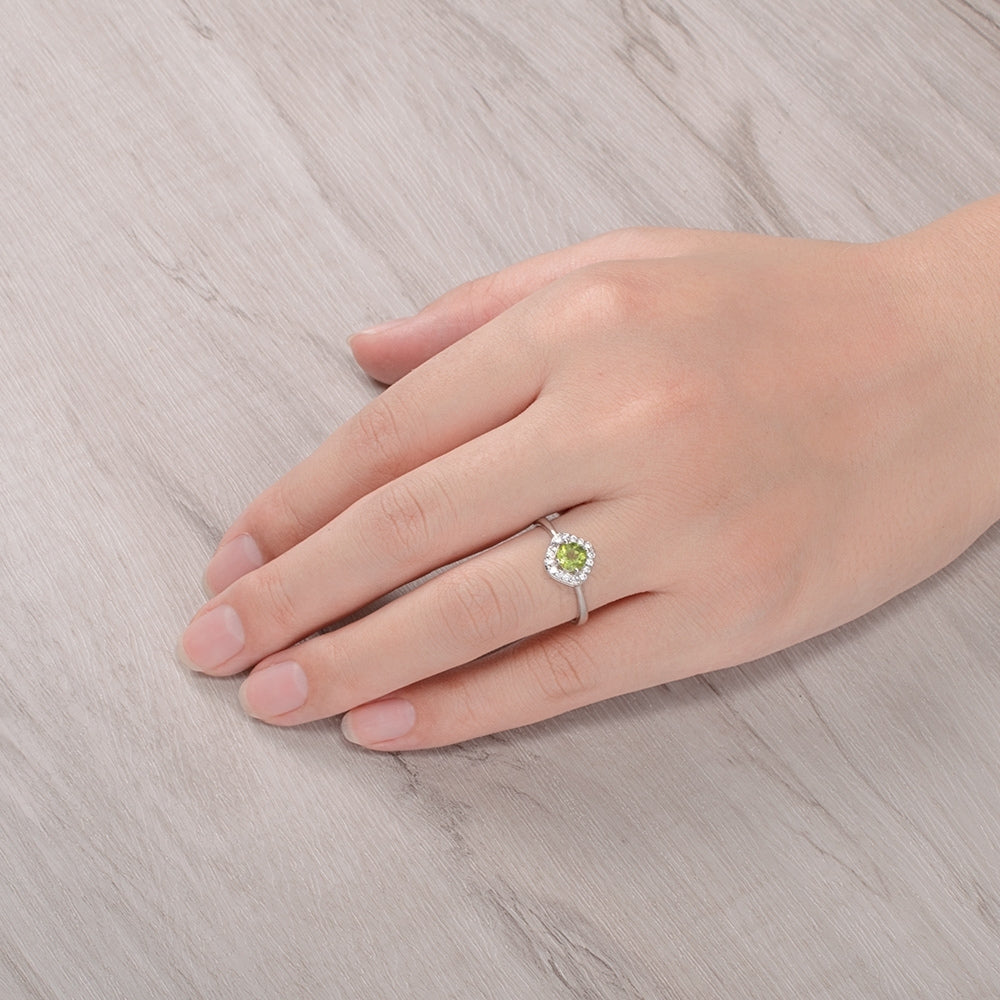 Natural Peridot Stone Jewelry Set