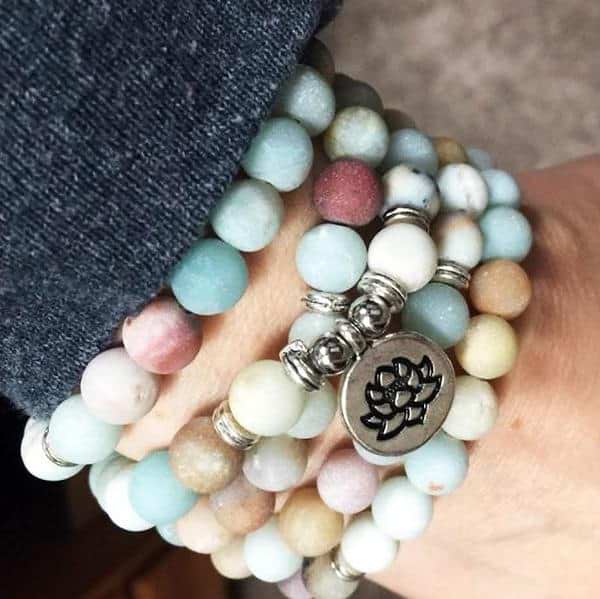 108 Amazonite Mala Beads