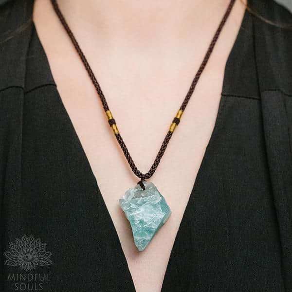 Summer Daze Raw Fluorite Necklace