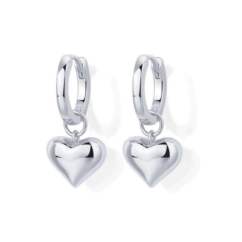 BoldHearts Huggie Earrings
