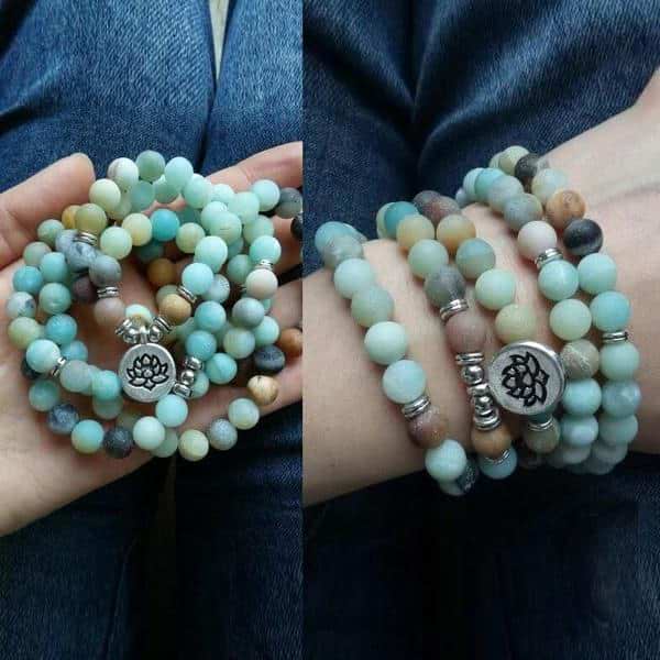 108 Amazonite Mala Beads