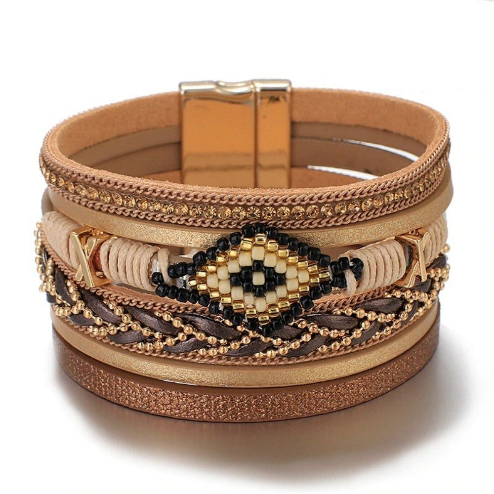 Bohemian Charm Evil Eye Bracelet