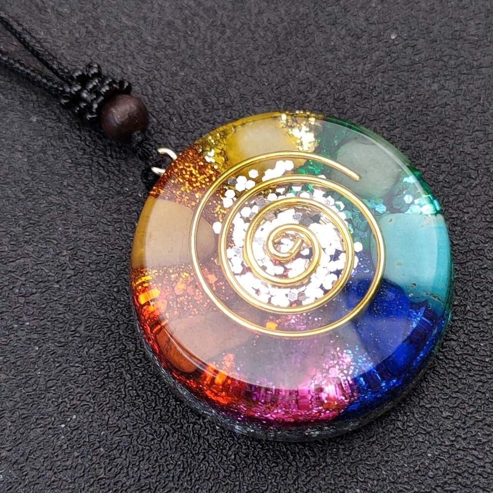 Chakra Talisman with Orgonite Pendant �Control How You React to Life