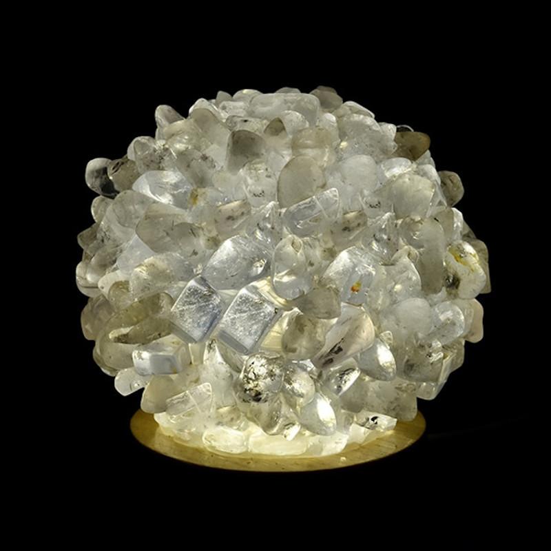 Natural Crystal Ball Lamp