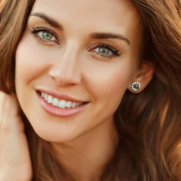 Silver Labradorite Earrings