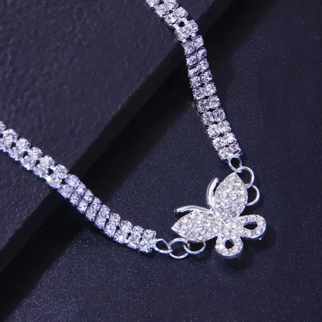Radiant Wings Butterfly Anklet