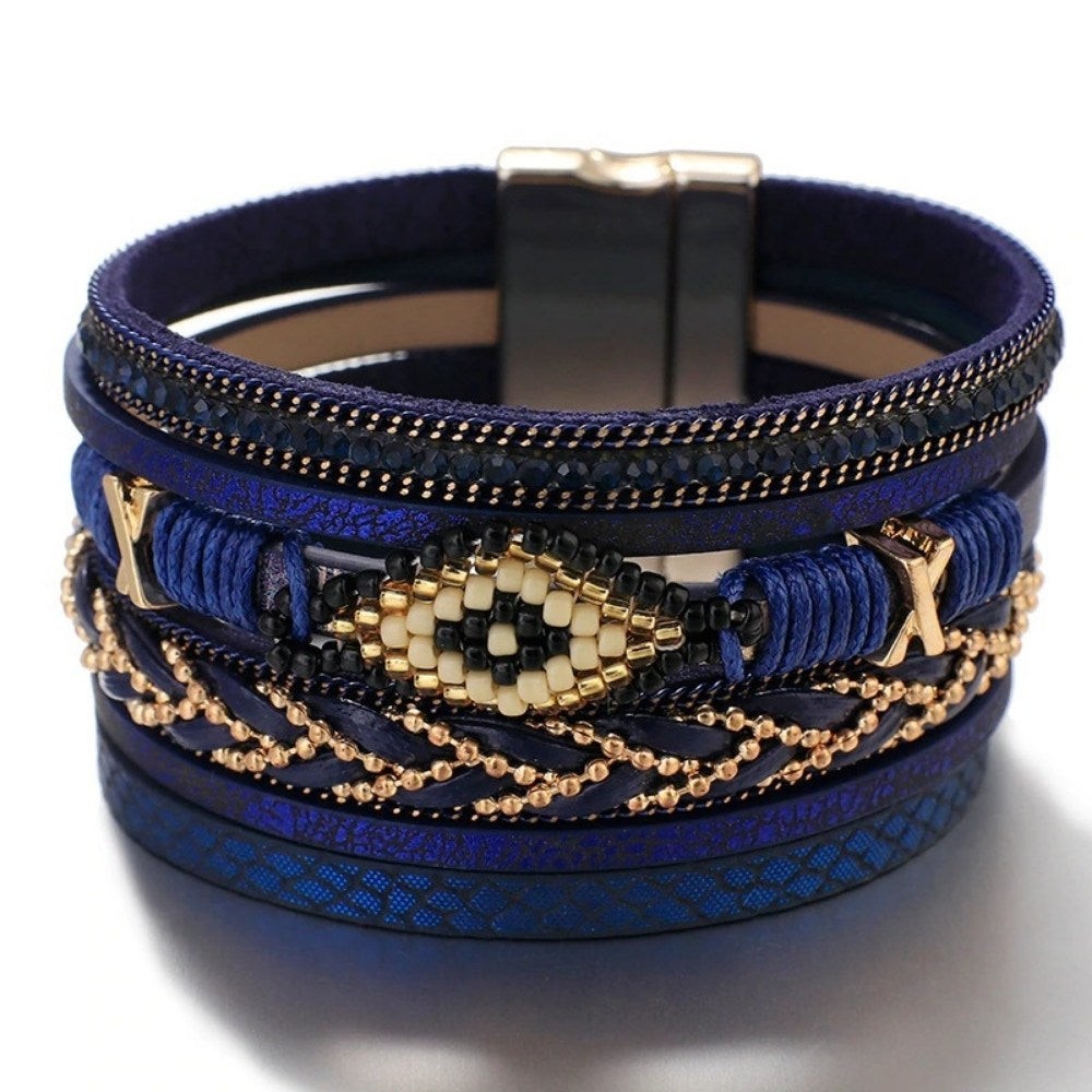 Bohemian Charm Evil Eye Bracelet