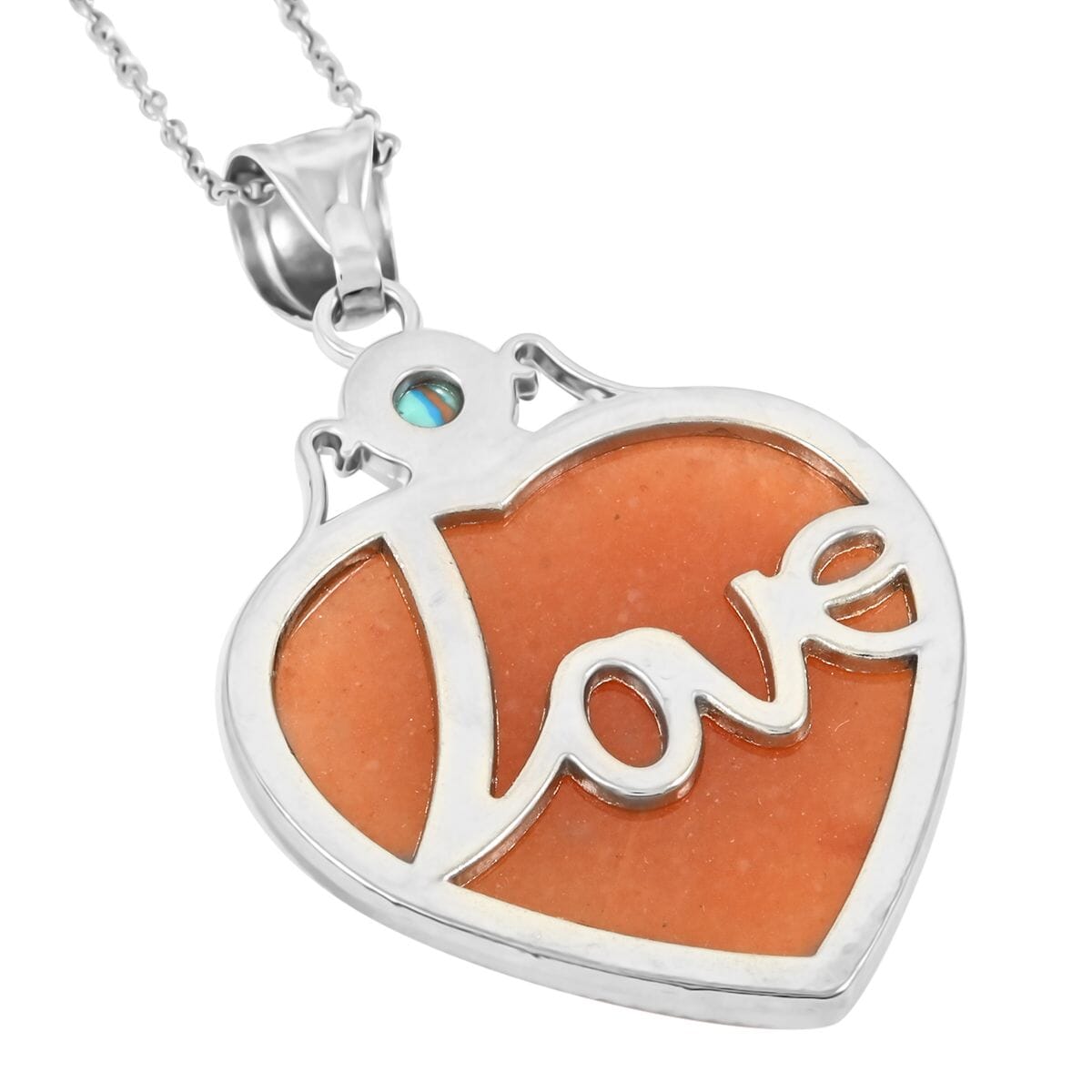 Red Aventurine Heart Necklace-Embrace Confidence & Self-Love