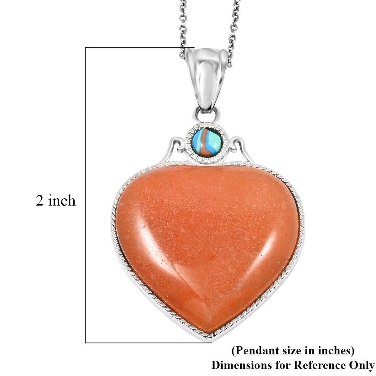 Red Aventurine Heart Necklace-Embrace Confidence & Self-Love