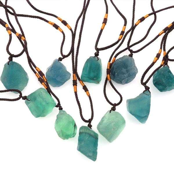 Summer Daze Raw Fluorite Necklace