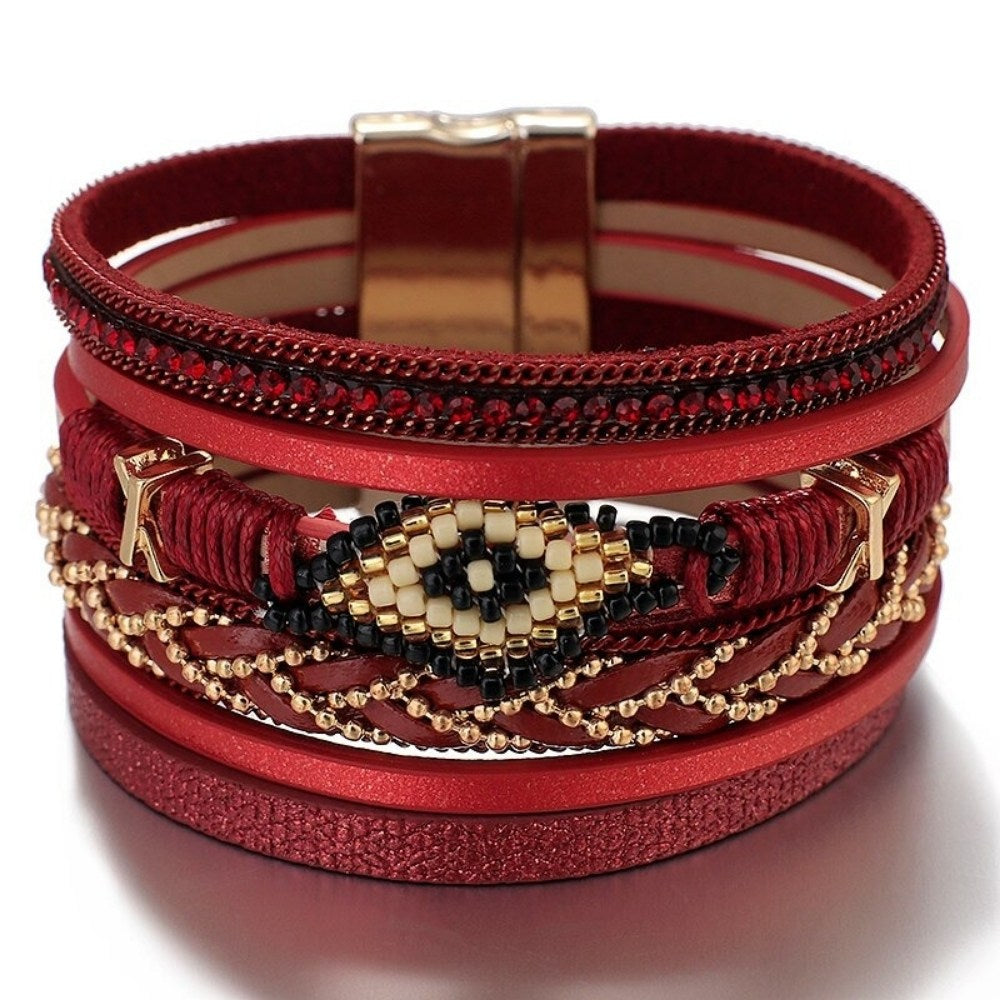 Bohemian Charm Evil Eye Bracelet