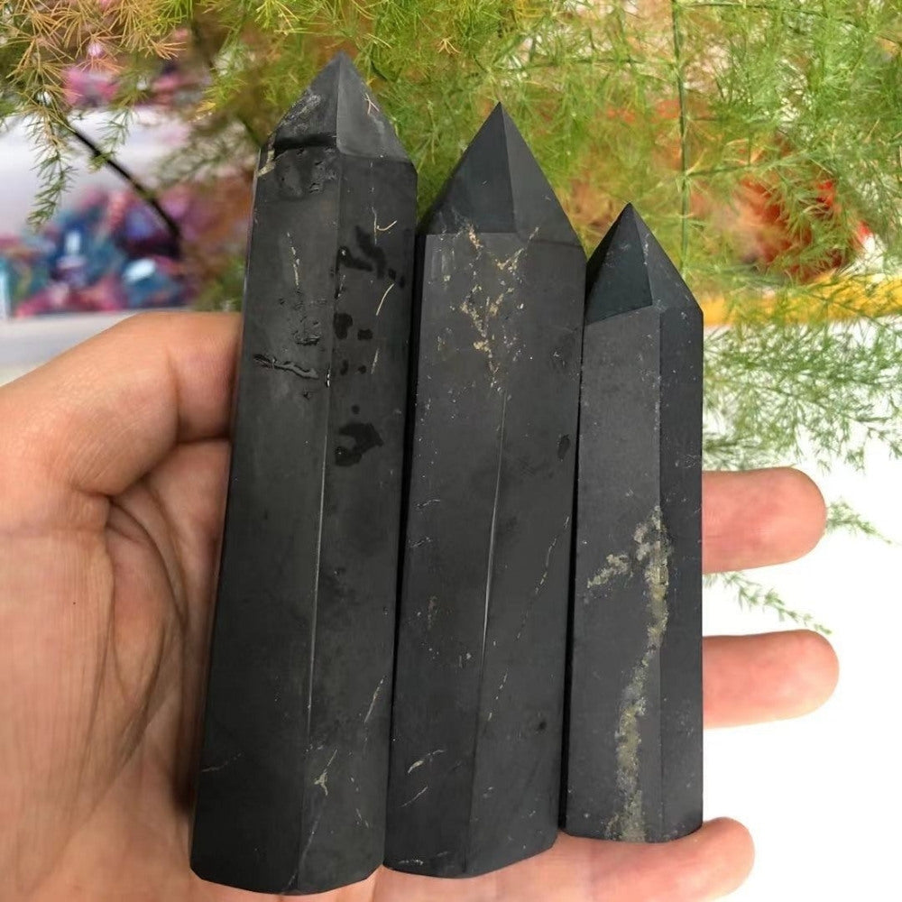 Shungite Crystal Stone Point