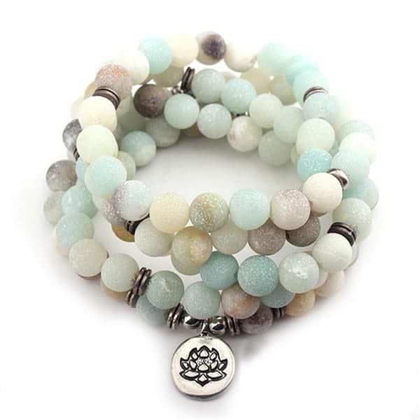 108 Amazonite Mala Beads