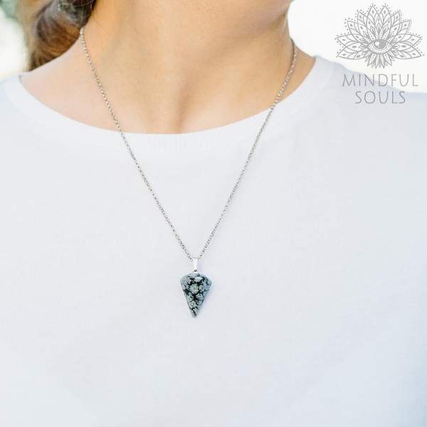 Hexagon Crystal Pendulum Necklace