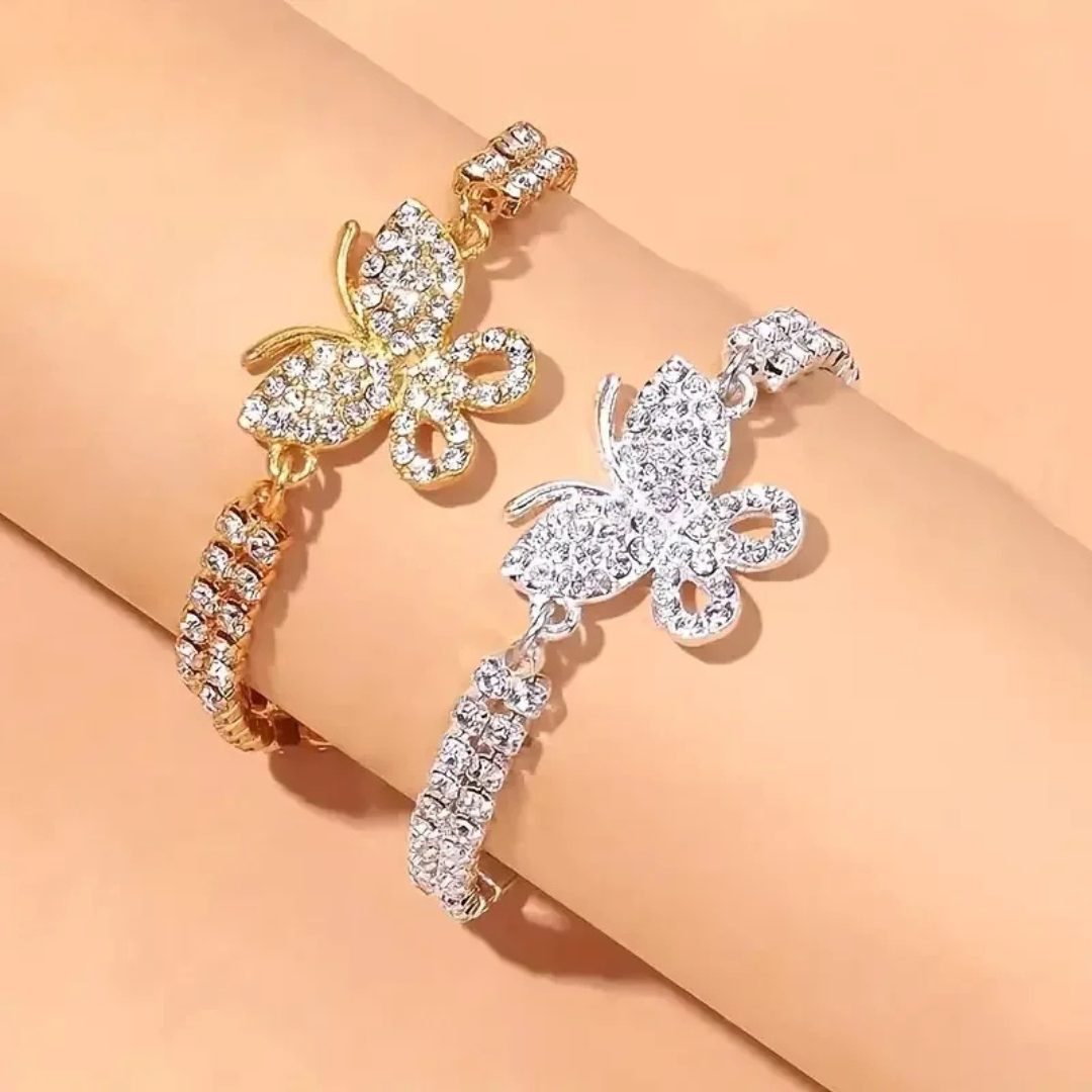 Radiant Wings Butterfly Anklet