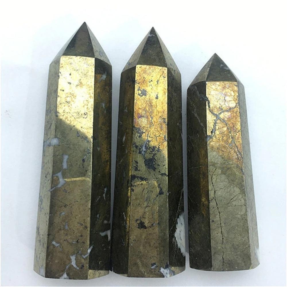 Pyrite Crystal Wand