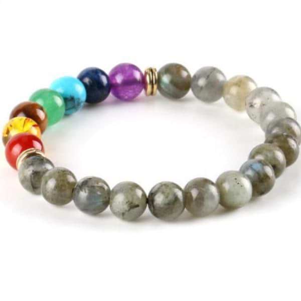 7 Chakra Labradorite Bracelet