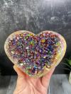 đAngel Aura Heart Shaped Rainbow Crystal ClusterđBuy 2 Get Free Shipping
