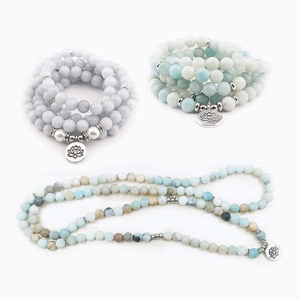 108 Amazonite Mala Beads