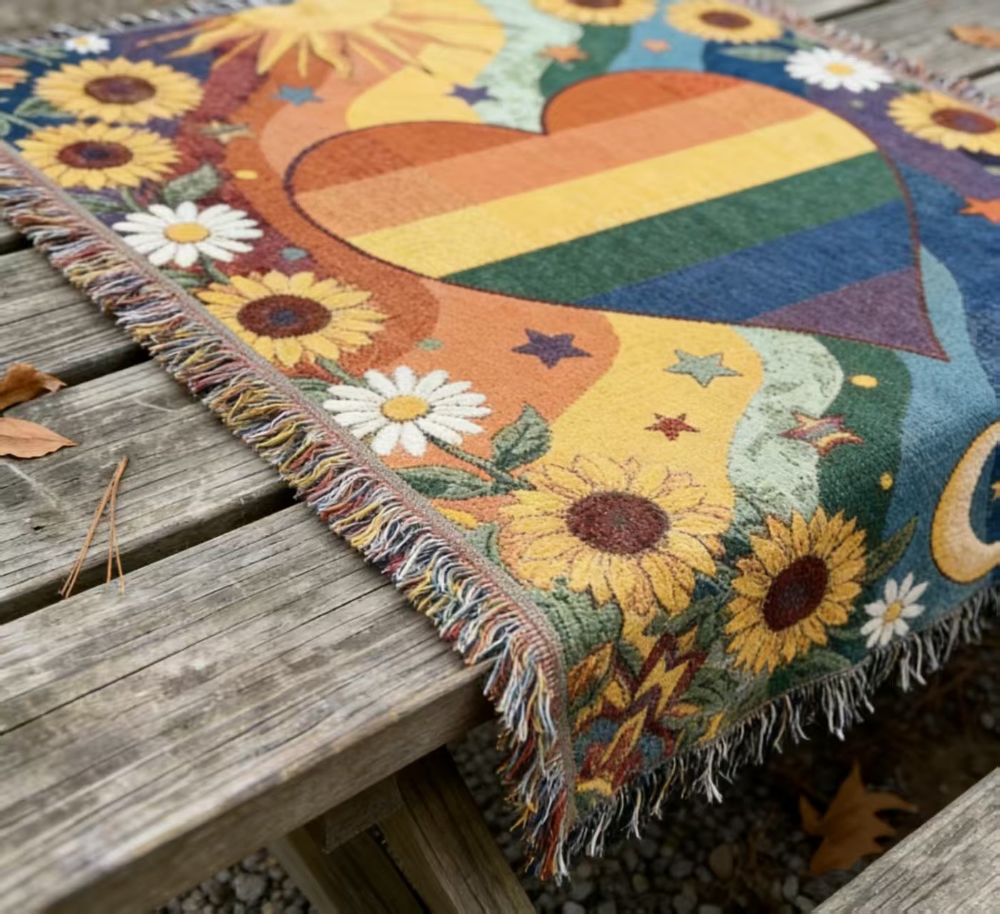 🏳️🌈Handmade Woven Pride Blanket | For Belonging, Visibility & Unapologetic Self-Expression
