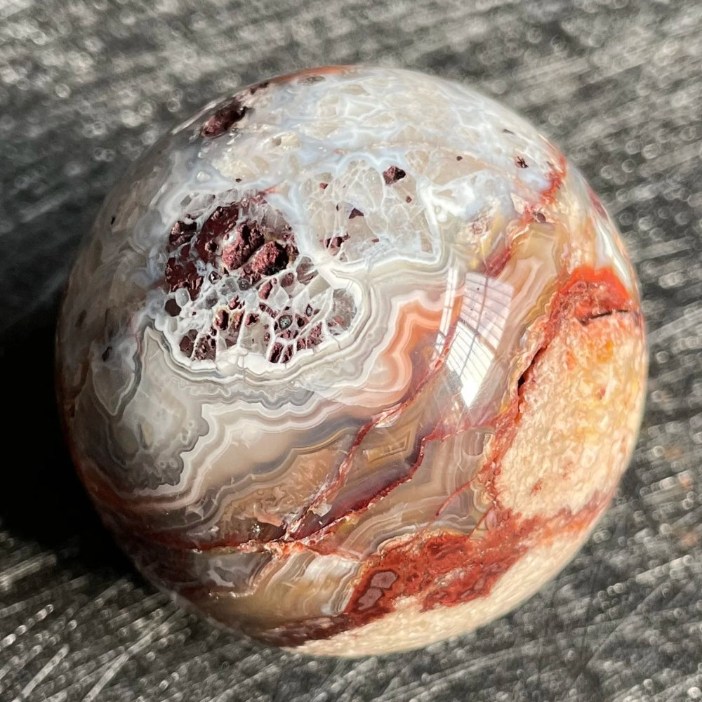 Crazy Lace Agate Crystal Ball