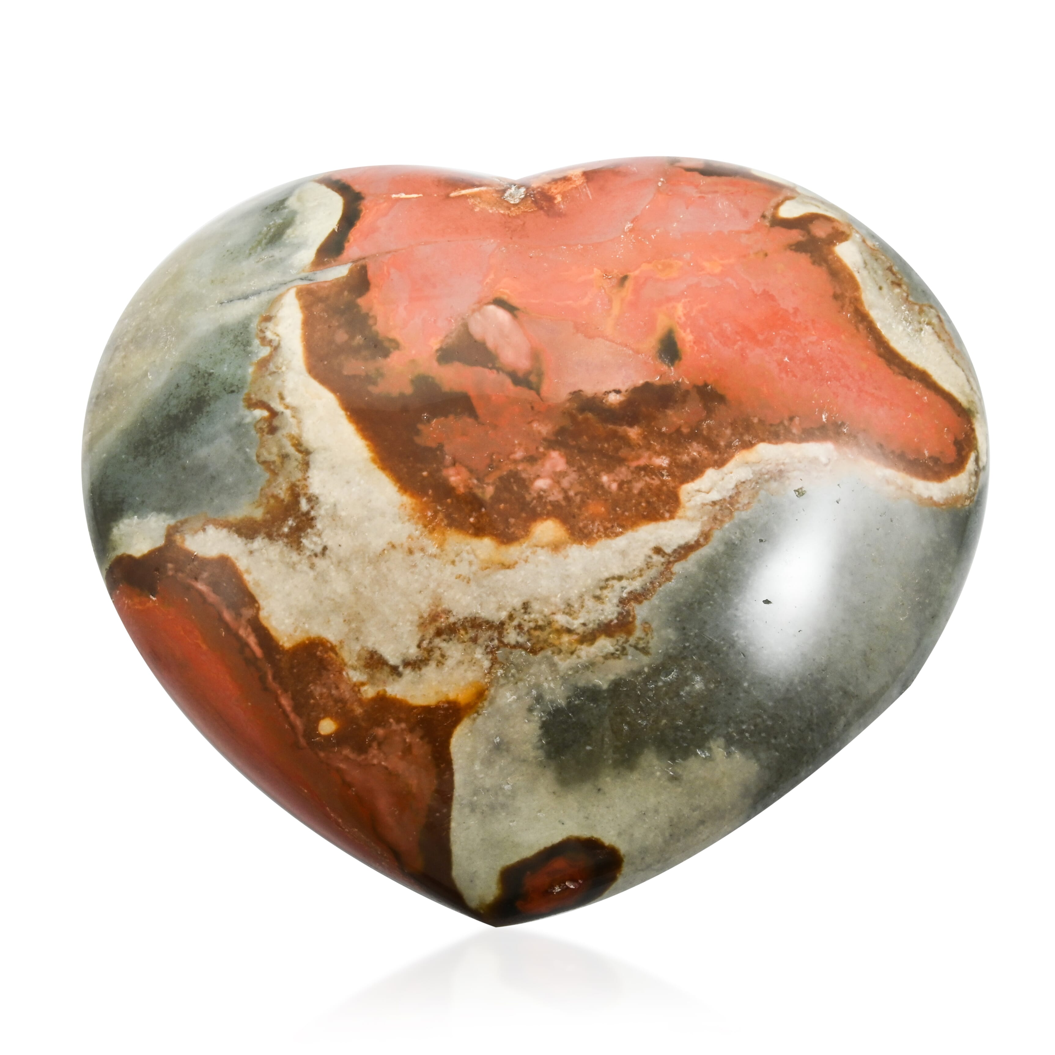 Multi Jasper Heart - Add Color and Charm to Your Decor