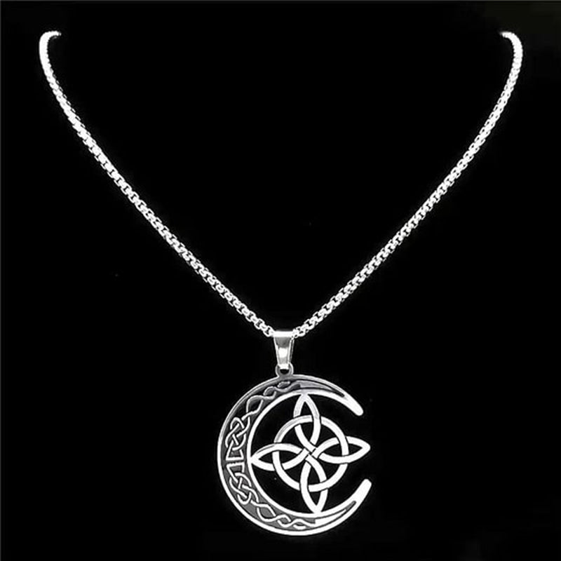 π₯ BUY 1 GET 1 FREE π₯ Celtic Moon Pendant Necklace