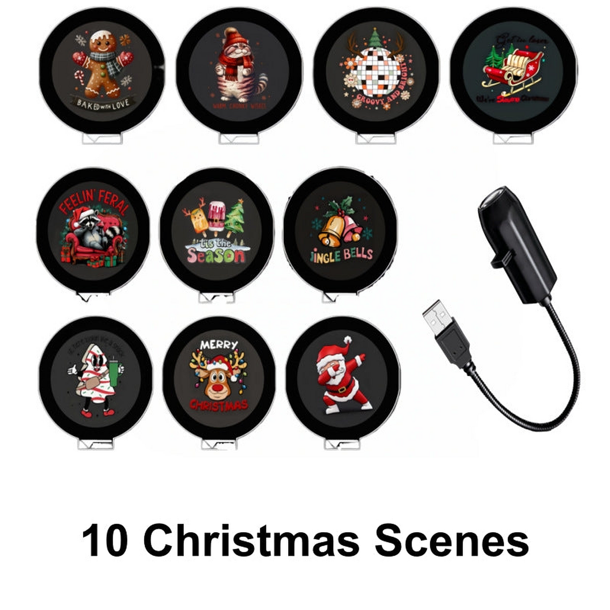 ✨🎄 HD Holiday Projector – Plug-and-Play Multi-Scene Light for Christmas, Halloween & Faith-Themed Decor