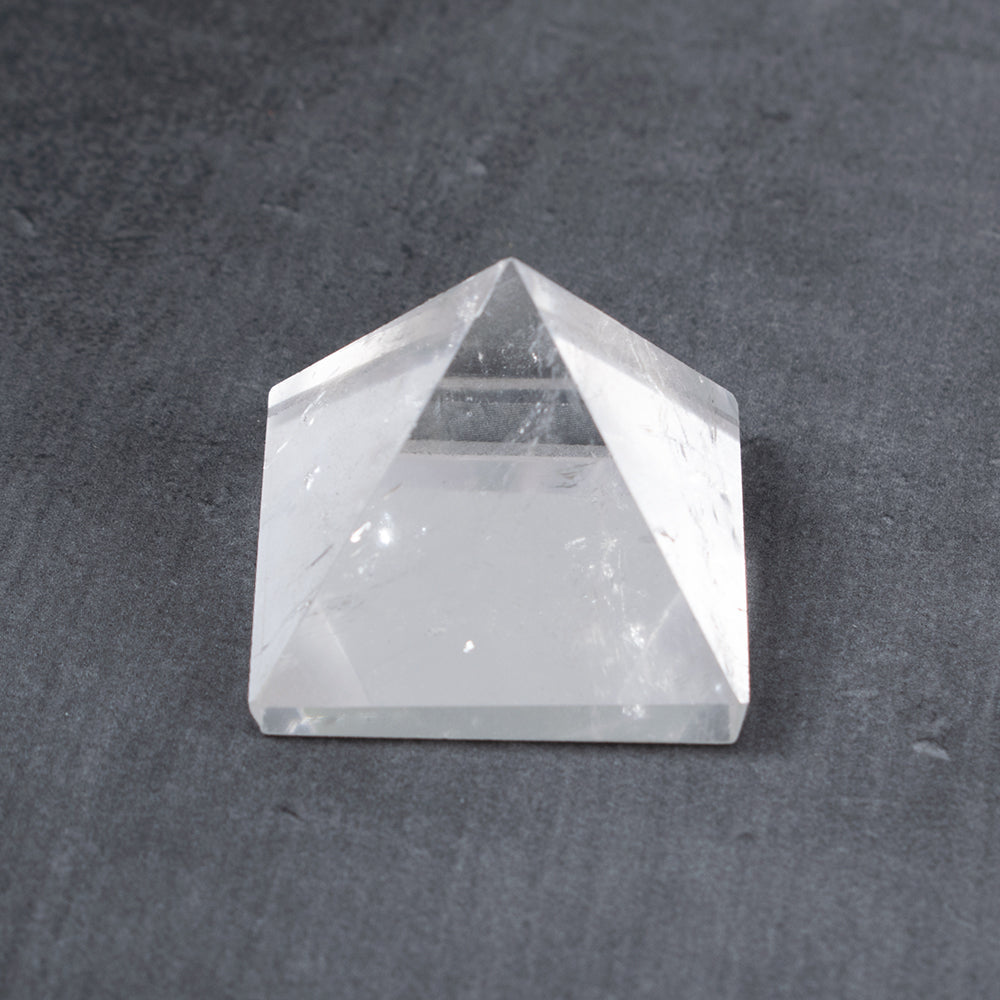 Natural Crystal Clear Quartz Pyramid