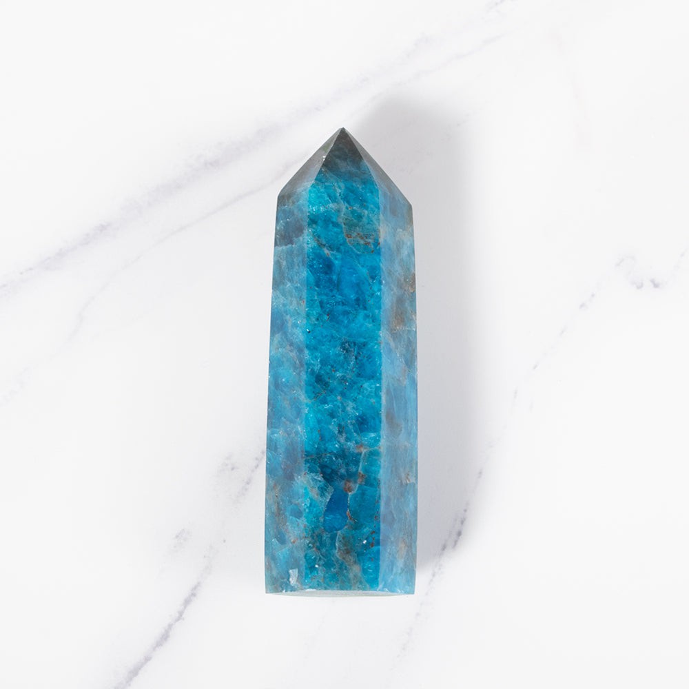 Blue Apatite Crystal Point