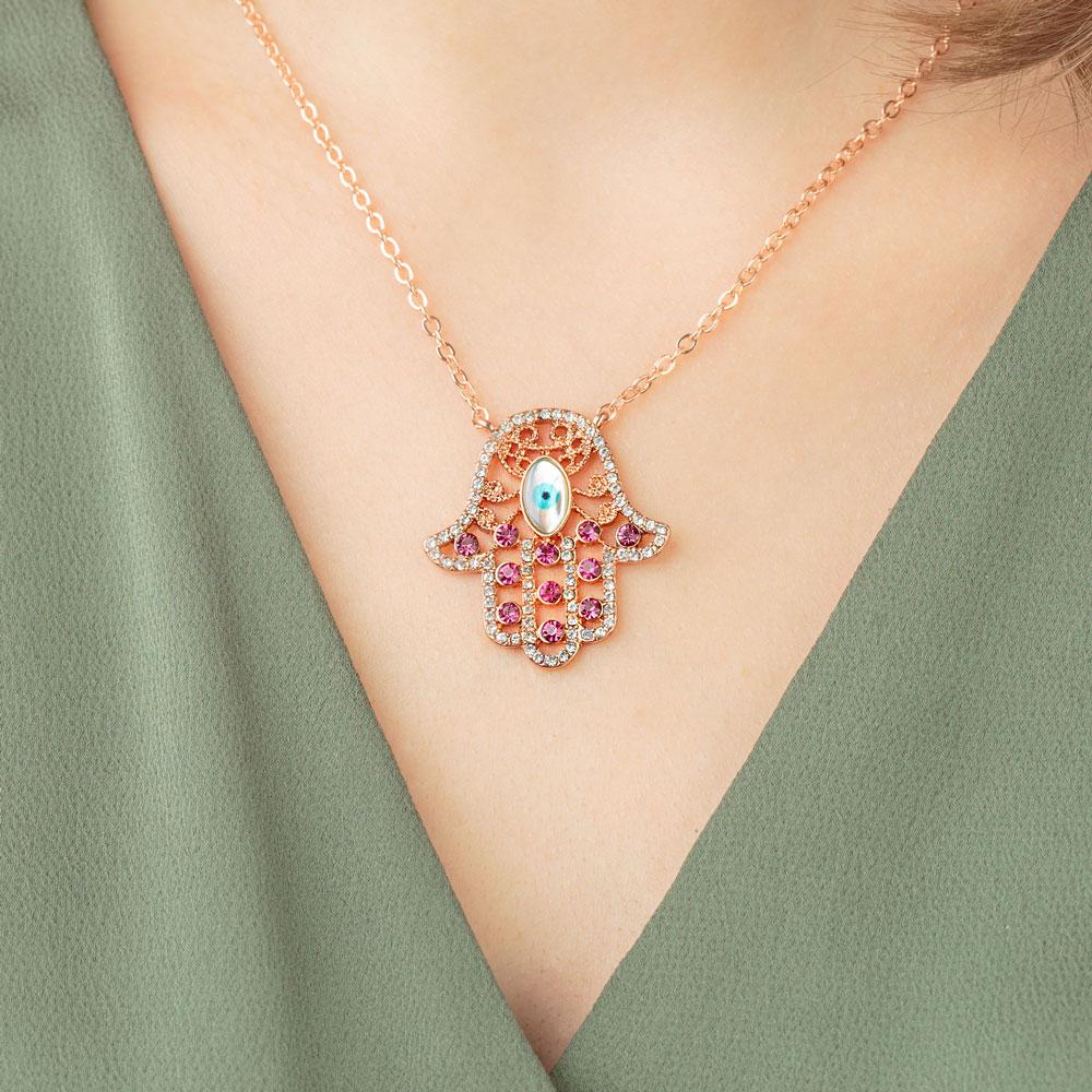 Hamsa Eye Necklace