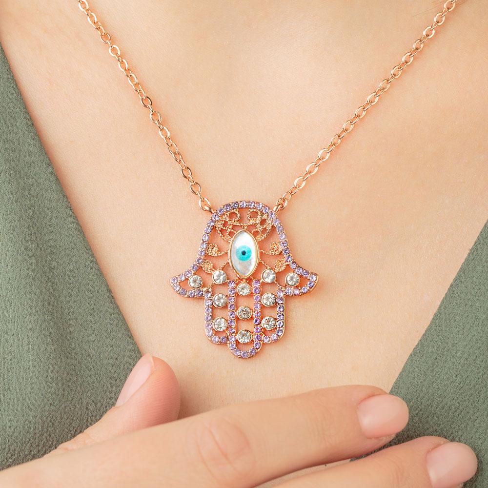 Hamsa Eye Necklace