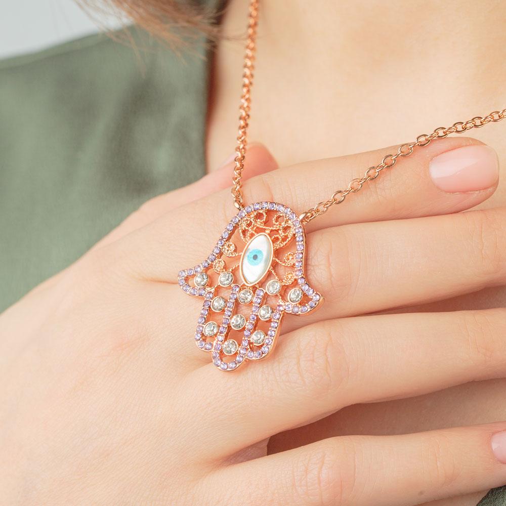 Hamsa Eye Necklace