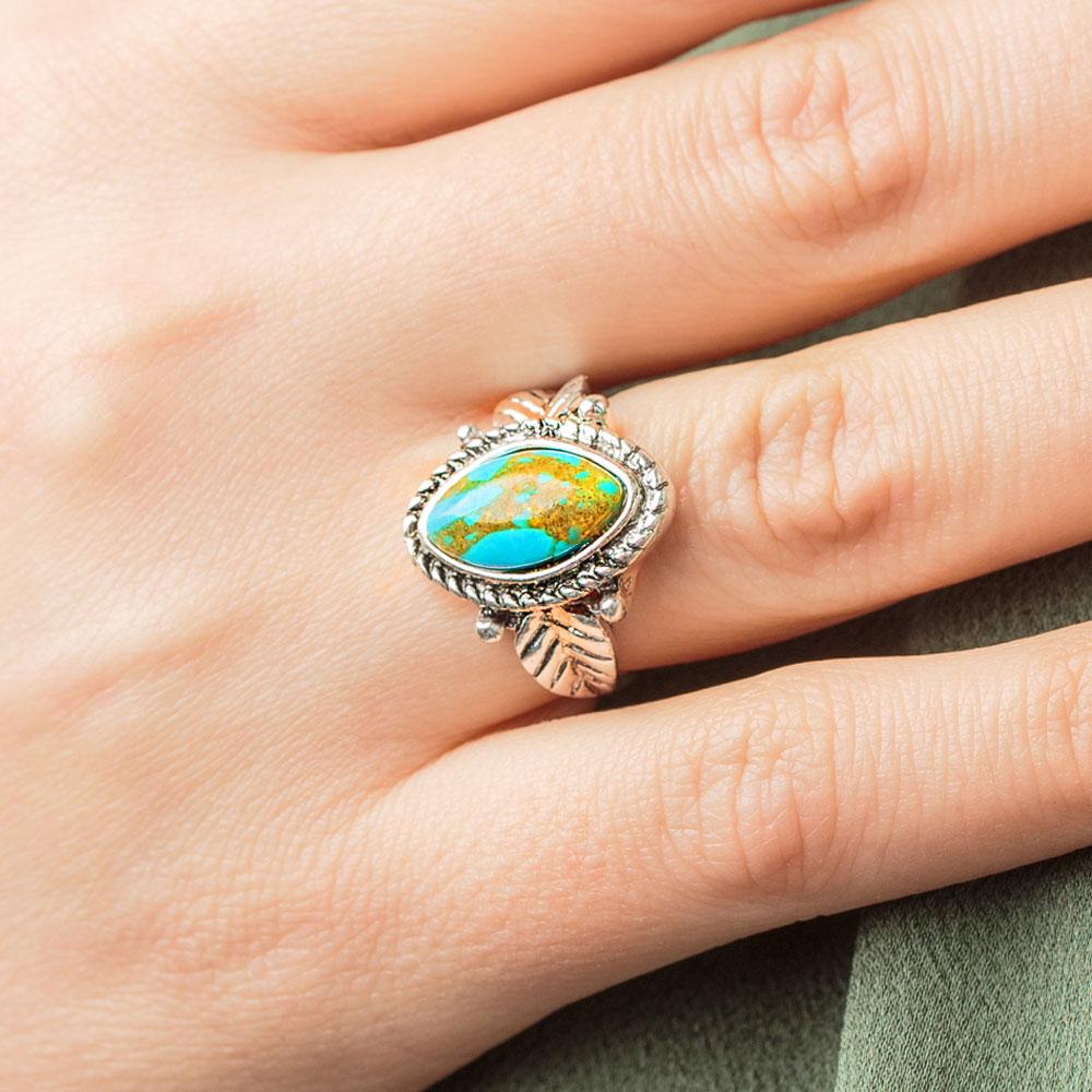Turquoise Flora Ring