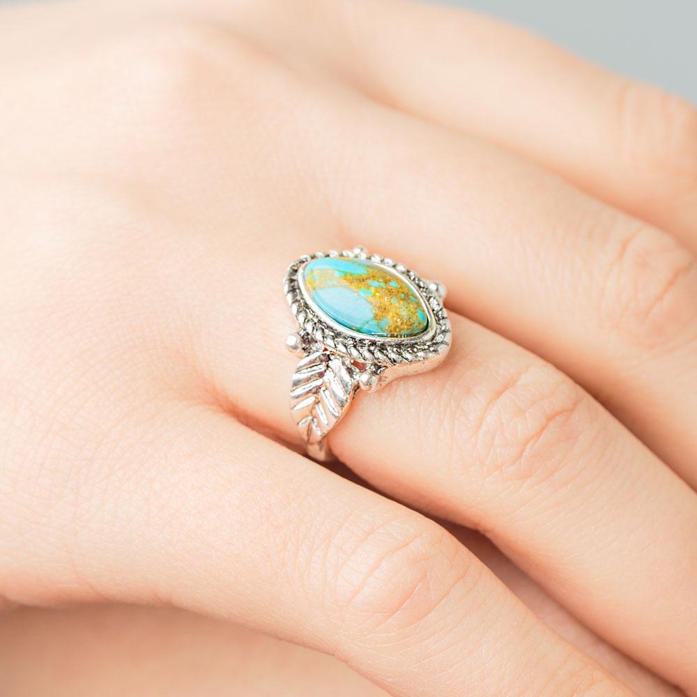 Turquoise Flora Ring