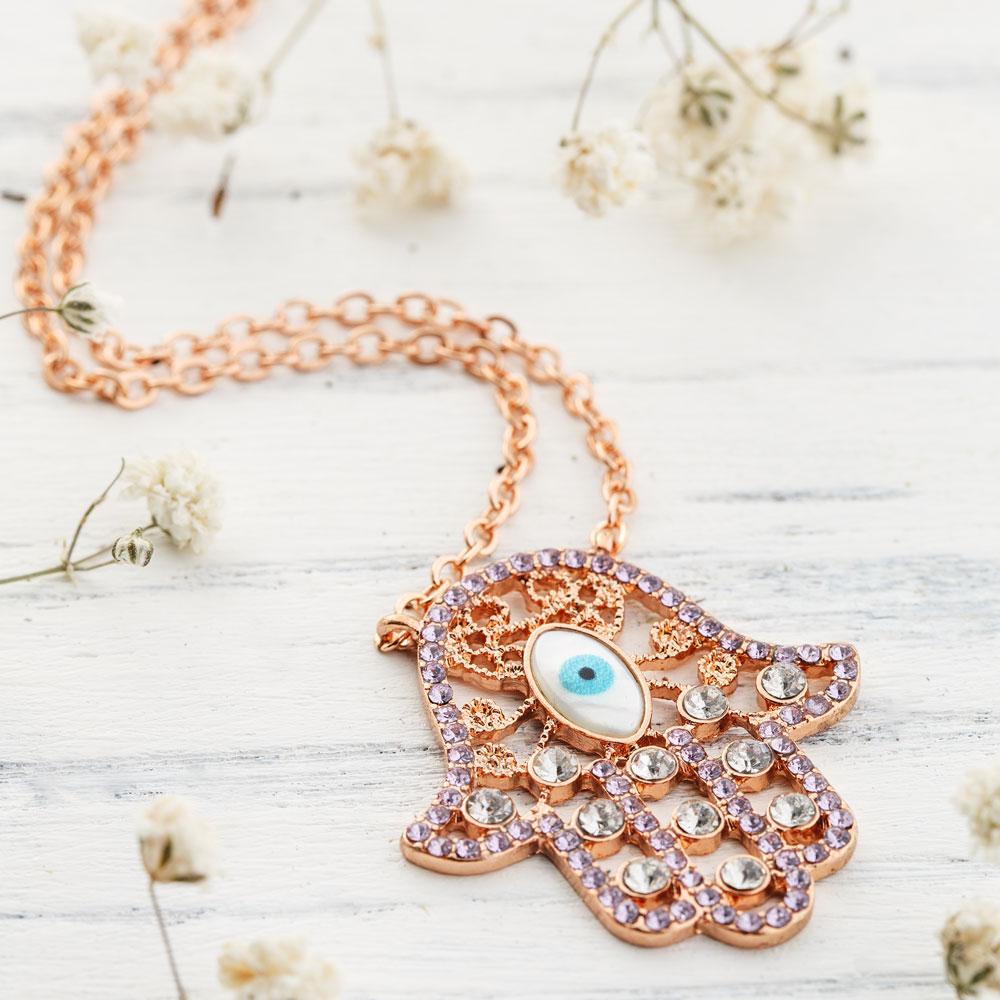 Hamsa Eye Necklace