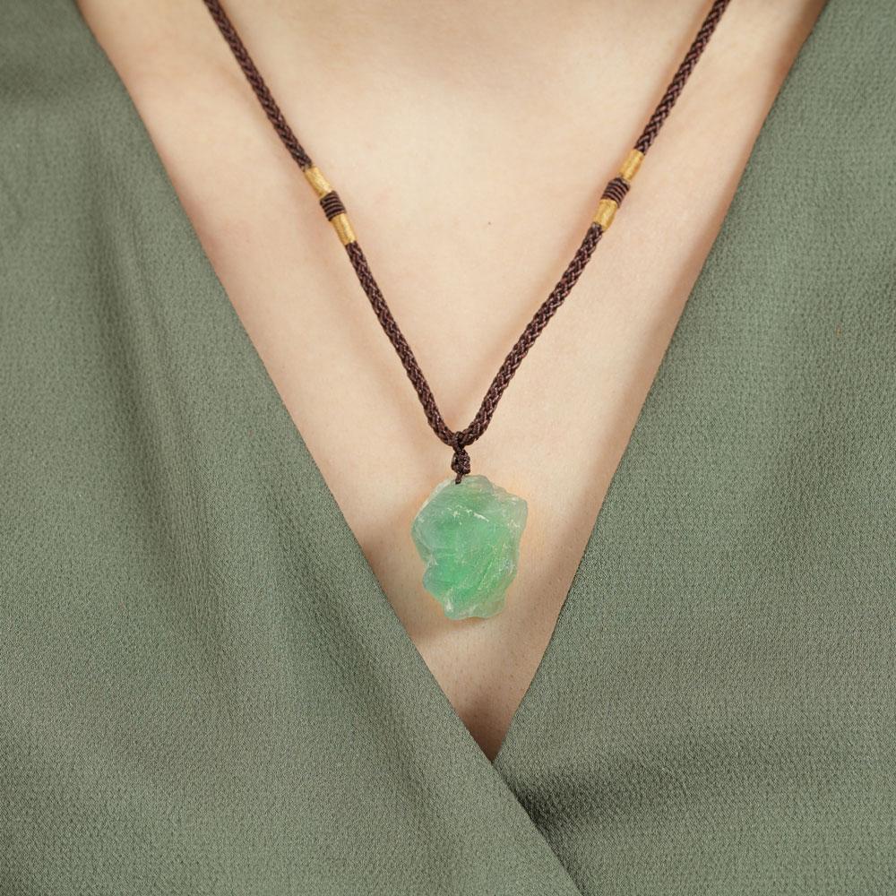 Summer Daze Raw Fluorite Necklace