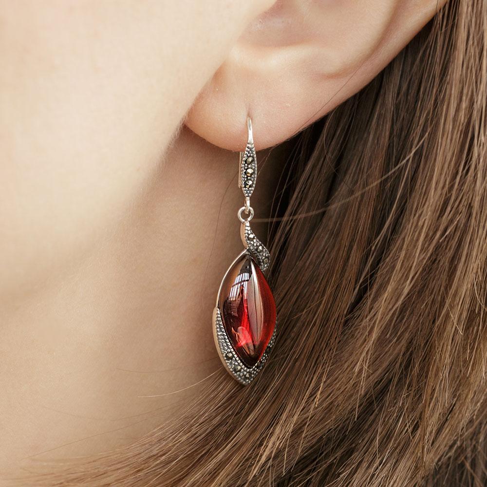 Silver Feminine Charm Earrings