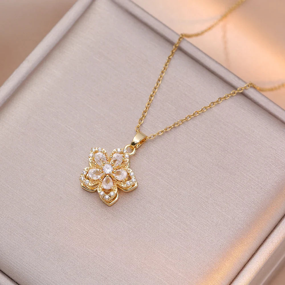 "Petals in Motion" Necklace