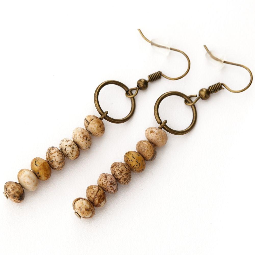Vintage Jasper Earrings