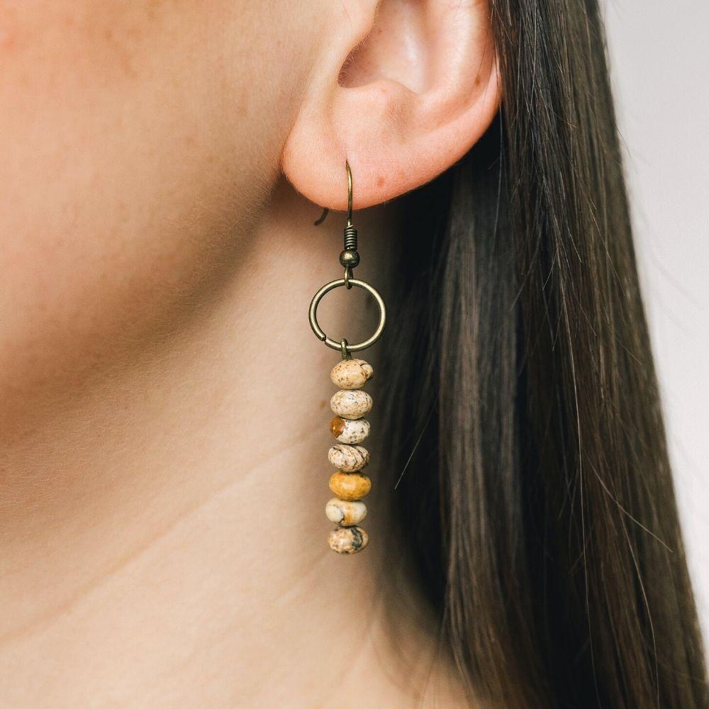 Vintage Jasper Earrings