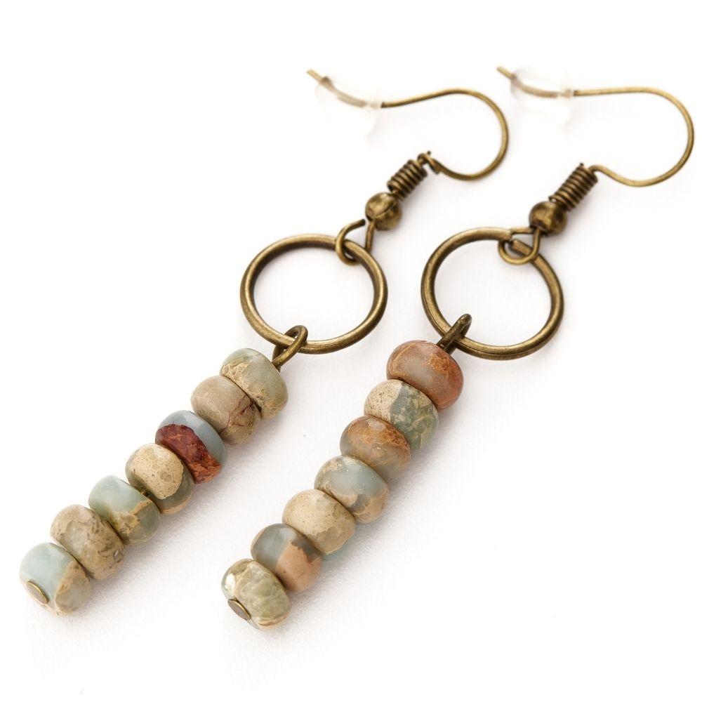 Vintage Jasper Earrings